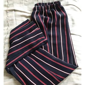 Brandy Melville Red Striped Frankie Pants